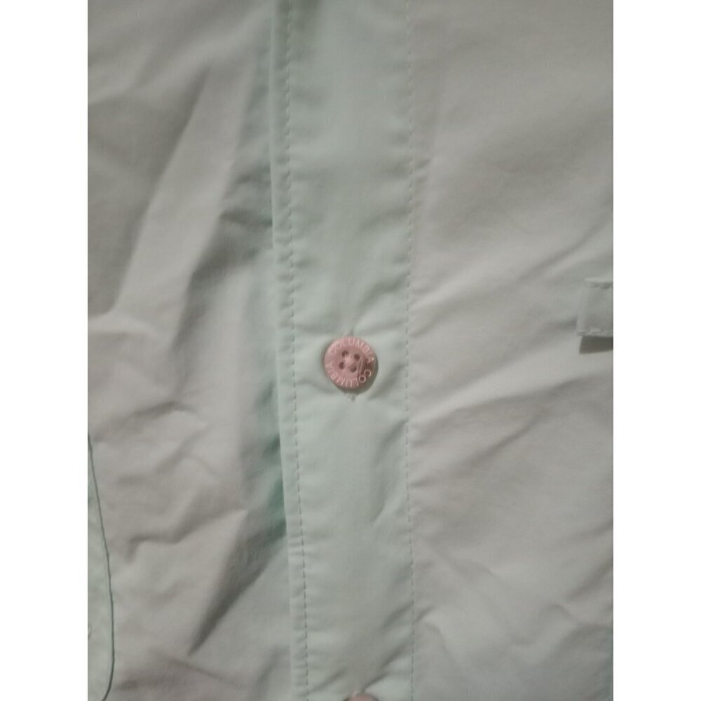 Columbia PFG Bahama Shirt Men 2XL Blue Vented Fishing Short Sleeve Button Up - Picture 4 of 14